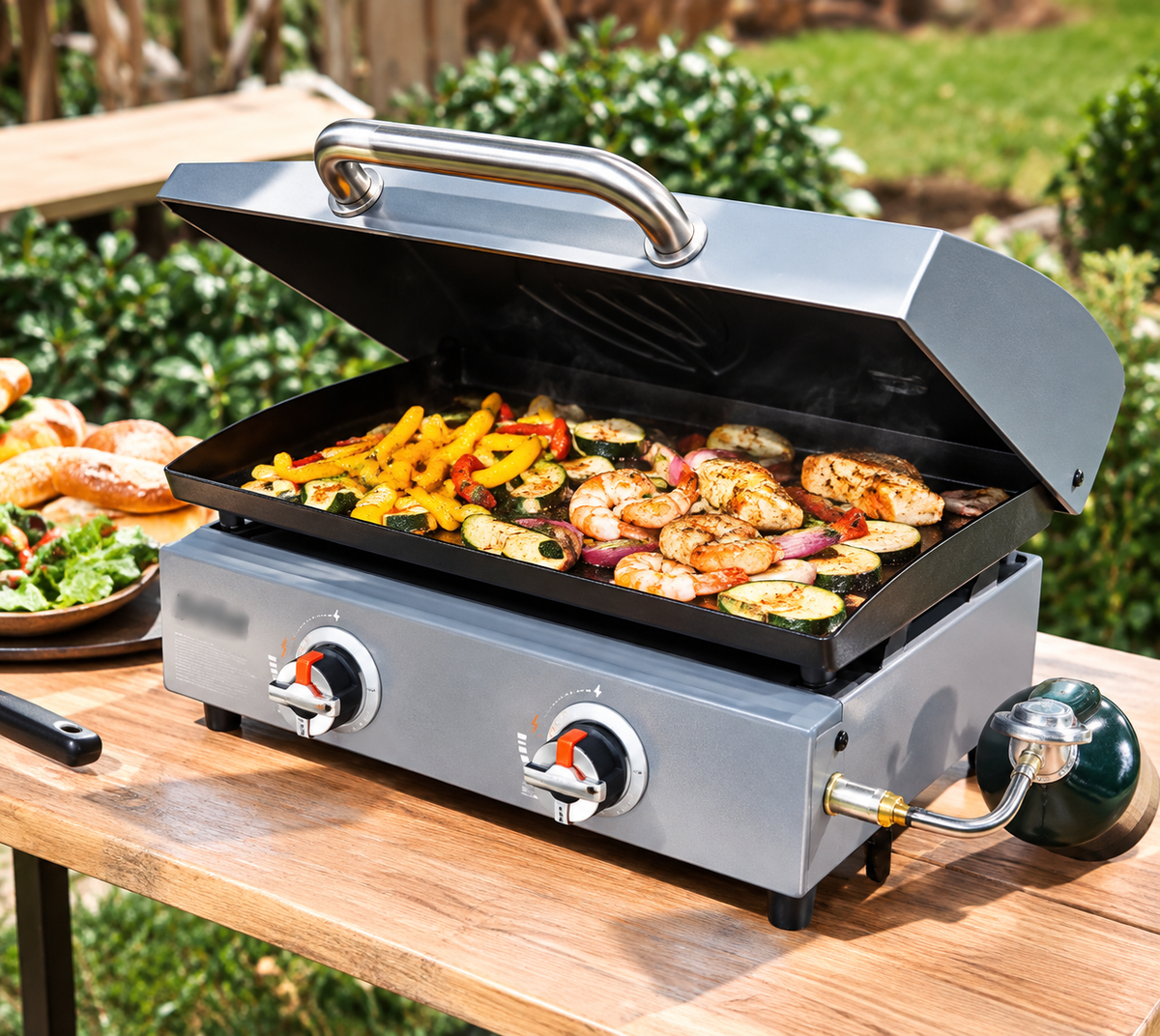 17" Tabletop Griddle with Hood