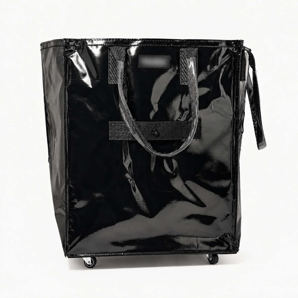 Rolling Tote Bag with Tonal Straps